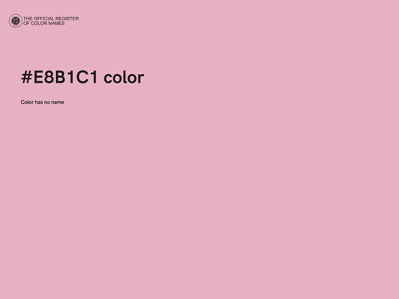 #E8B1C1 color image