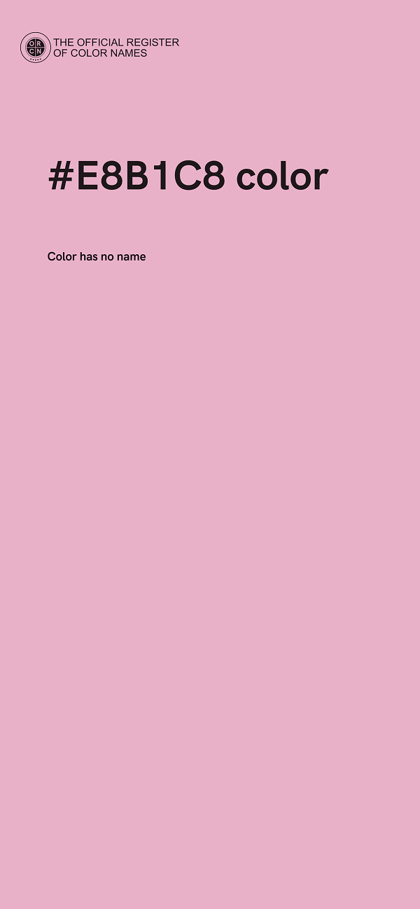 #E8B1C8 color image