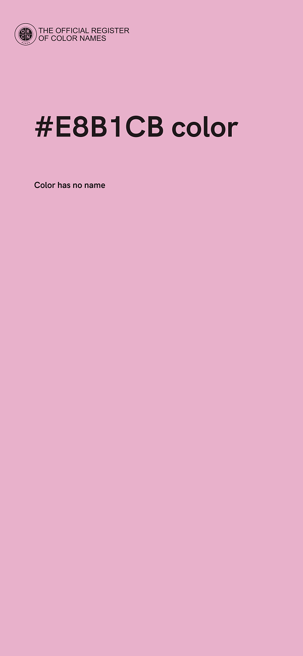 #E8B1CB color image