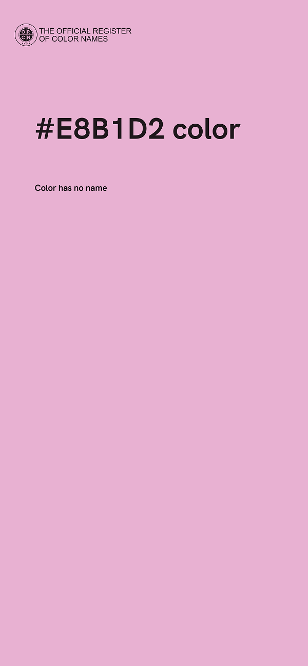 #E8B1D2 color image