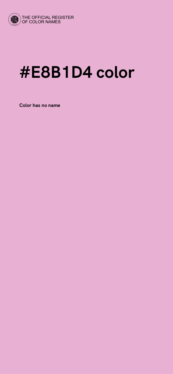 #E8B1D4 color image