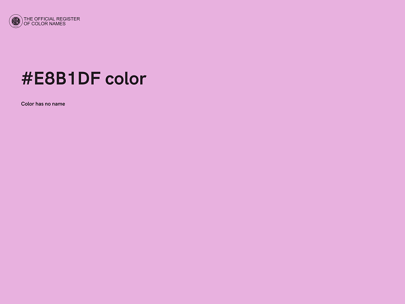 #E8B1DF color image