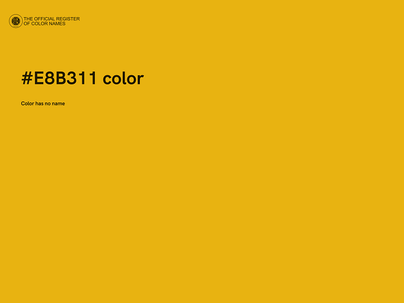 #E8B311 color image