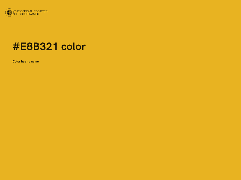 #E8B321 color image