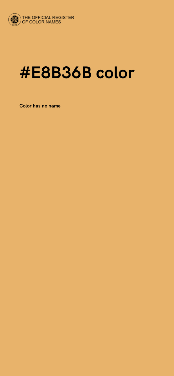 #E8B36B color image