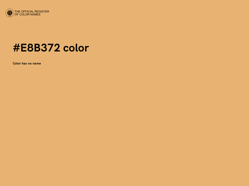 #E8B372 color image