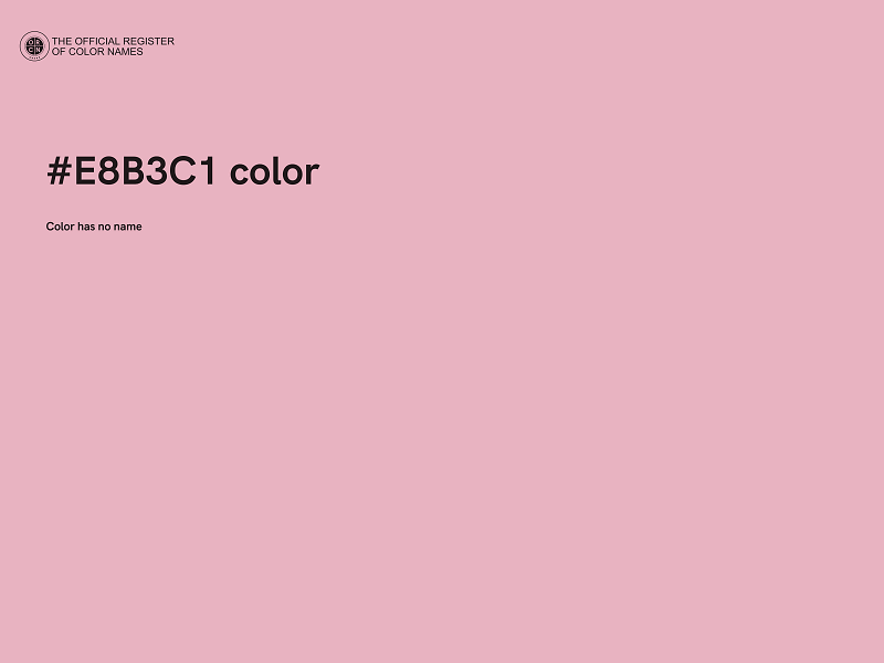 #E8B3C1 color image