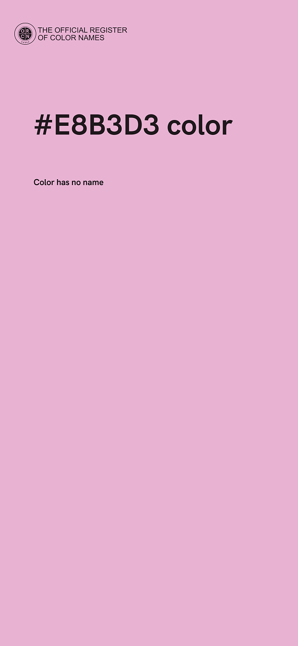 #E8B3D3 color image
