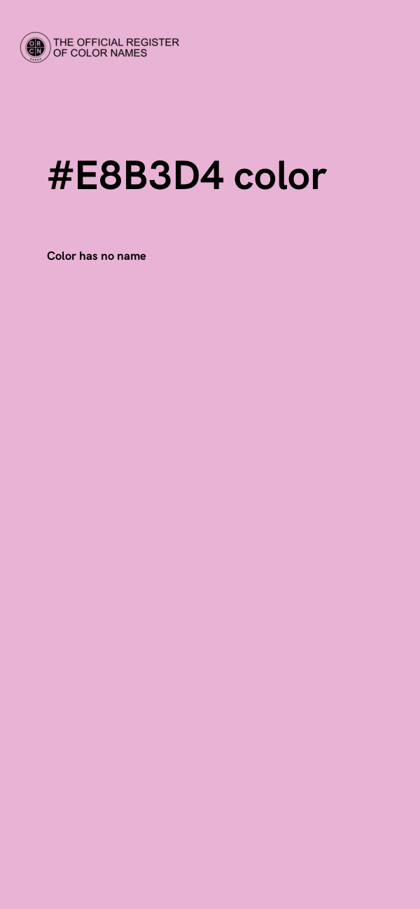 #E8B3D4 color image