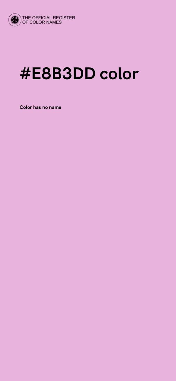 #E8B3DD color image