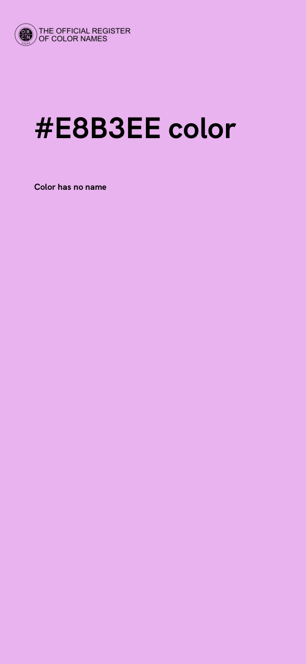 #E8B3EE color image