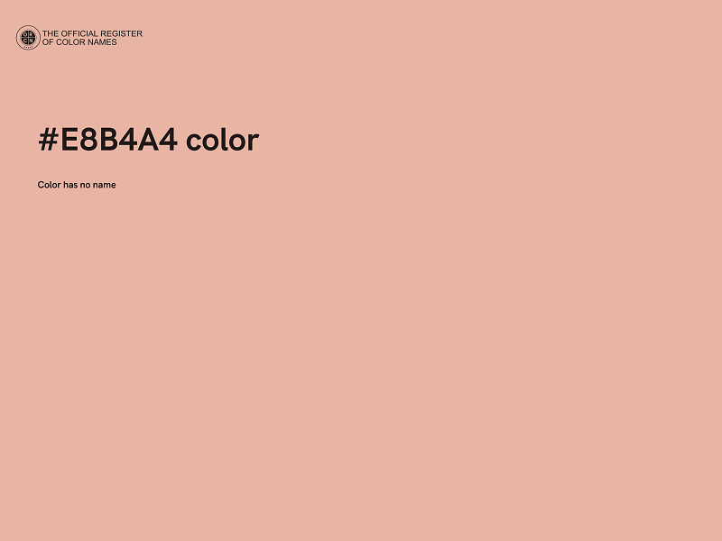 #E8B4A4 color image