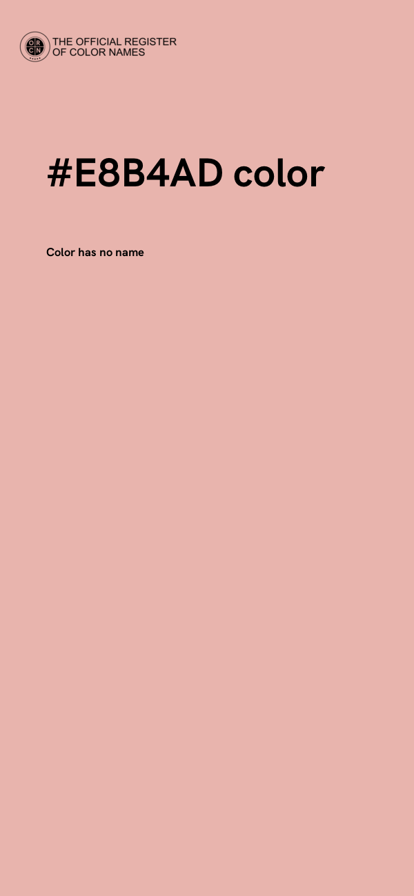 #E8B4AD color image