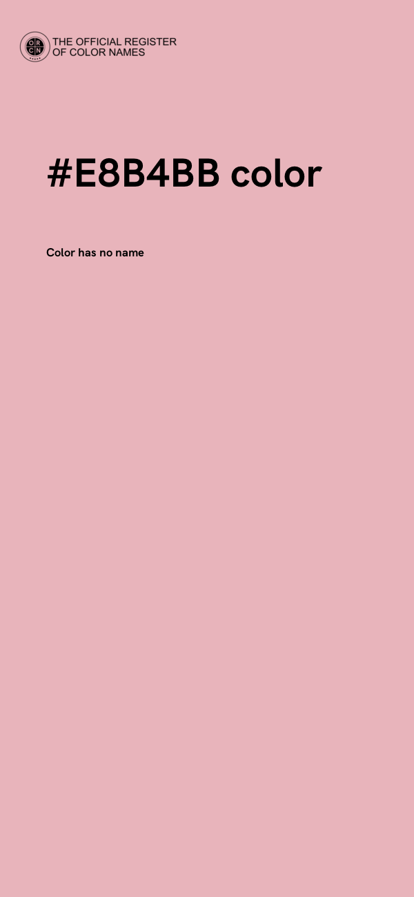 #E8B4BB color image