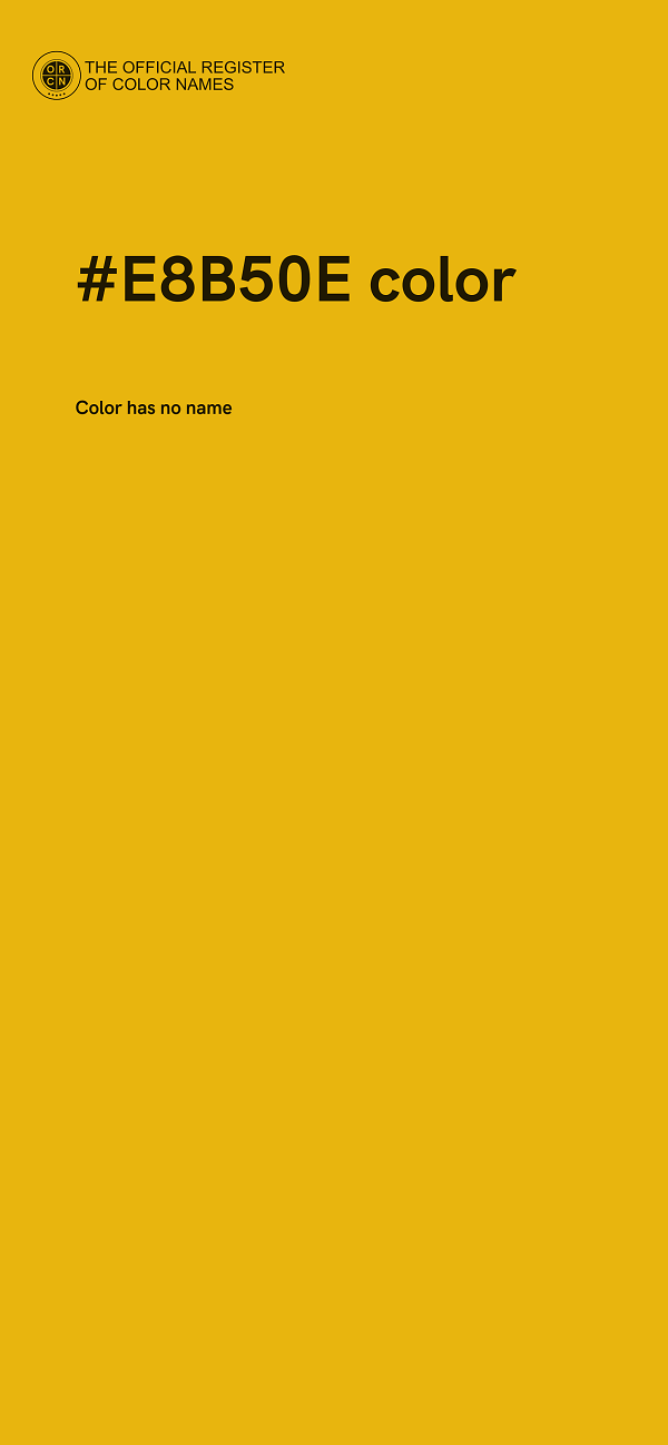 #E8B50E color image