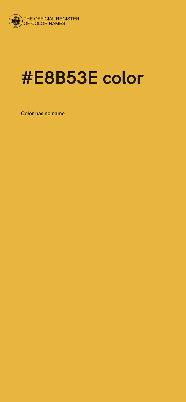 #E8B53E color image