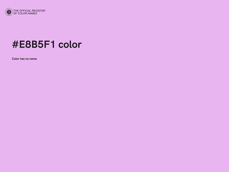 #E8B5F1 color image
