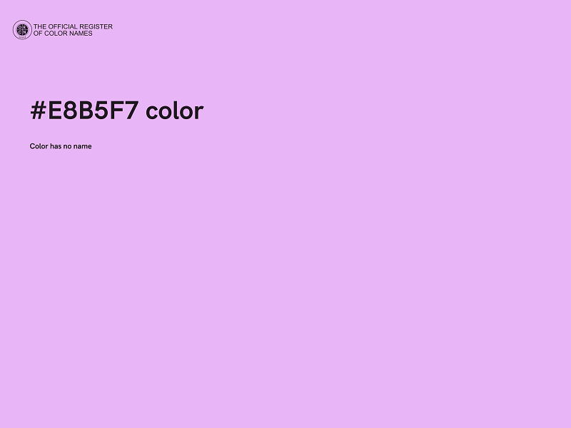 #E8B5F7 color image