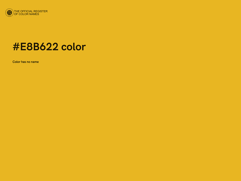 #E8B622 color image