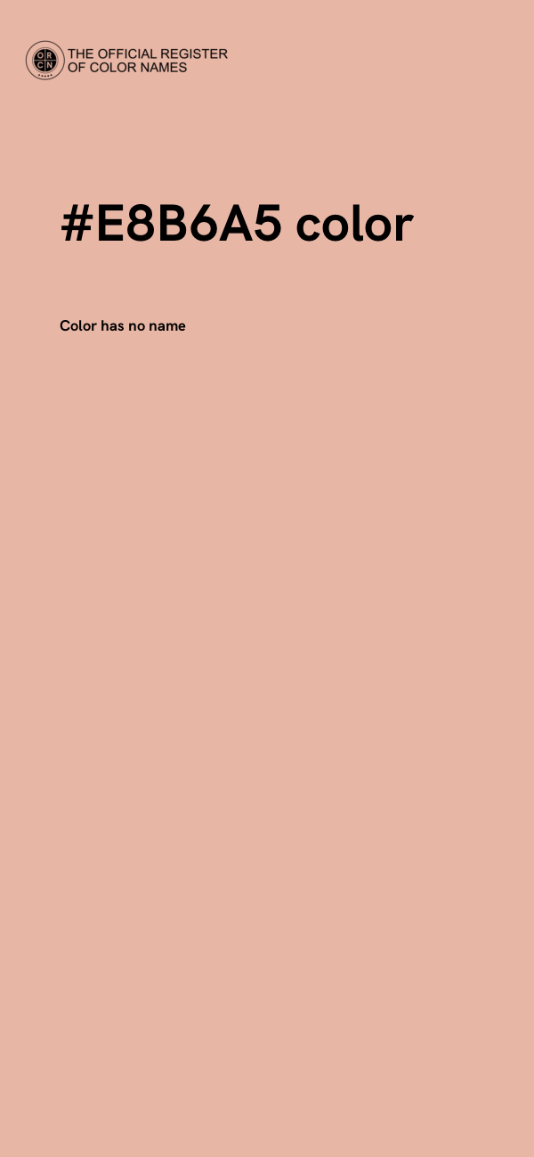 #E8B6A5 color image