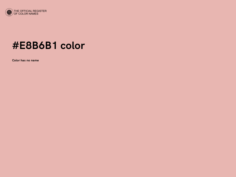 #E8B6B1 color image