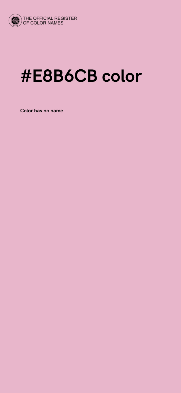 #E8B6CB color image