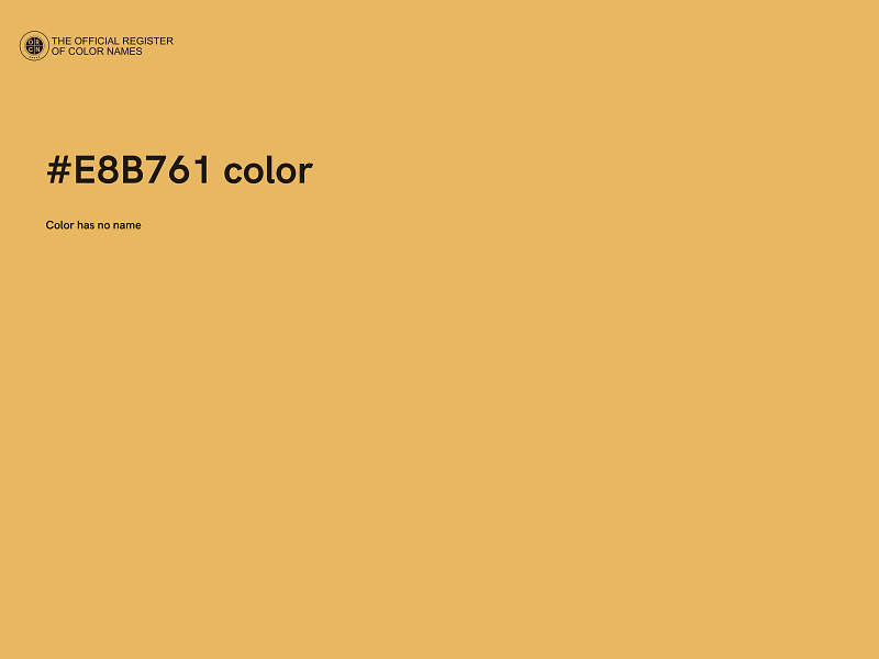 #E8B761 color image