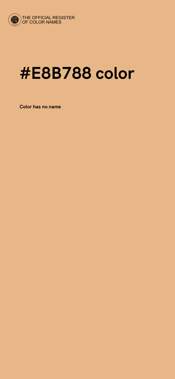 #E8B788 color image
