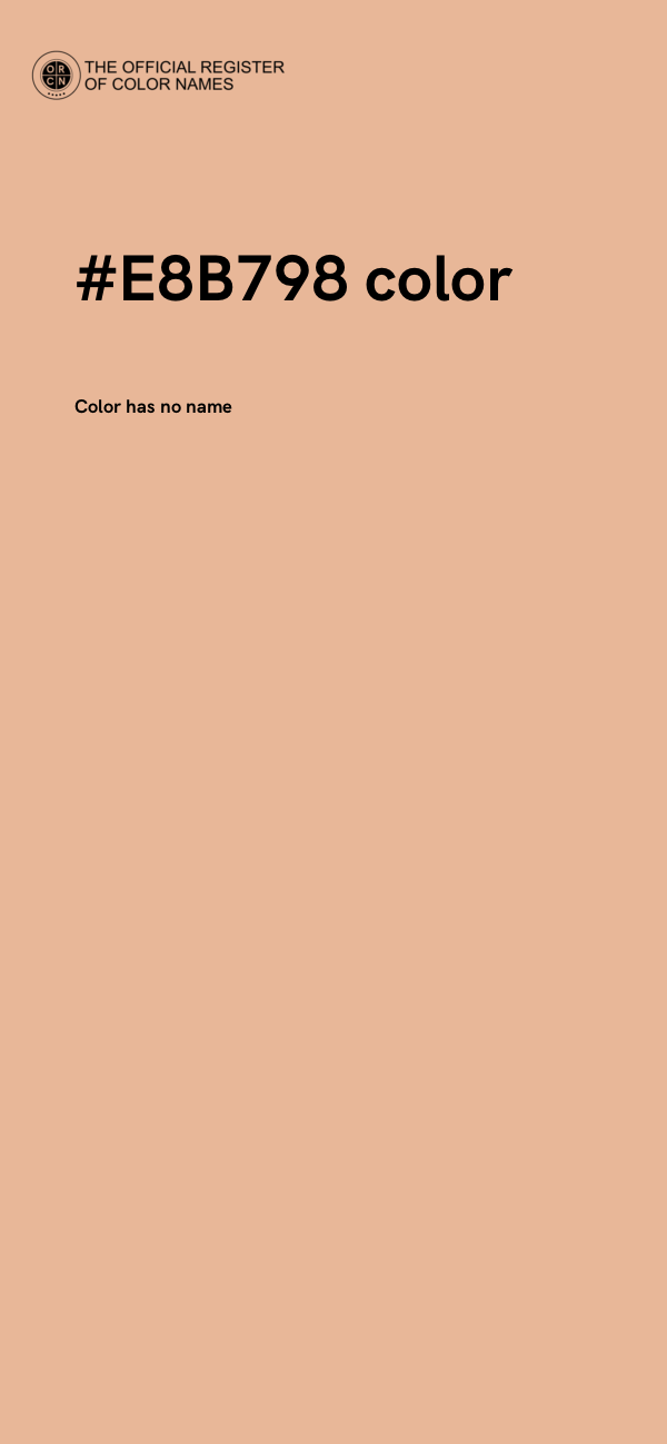 #E8B798 color image