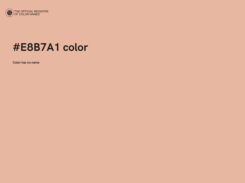 #E8B7A1 color image