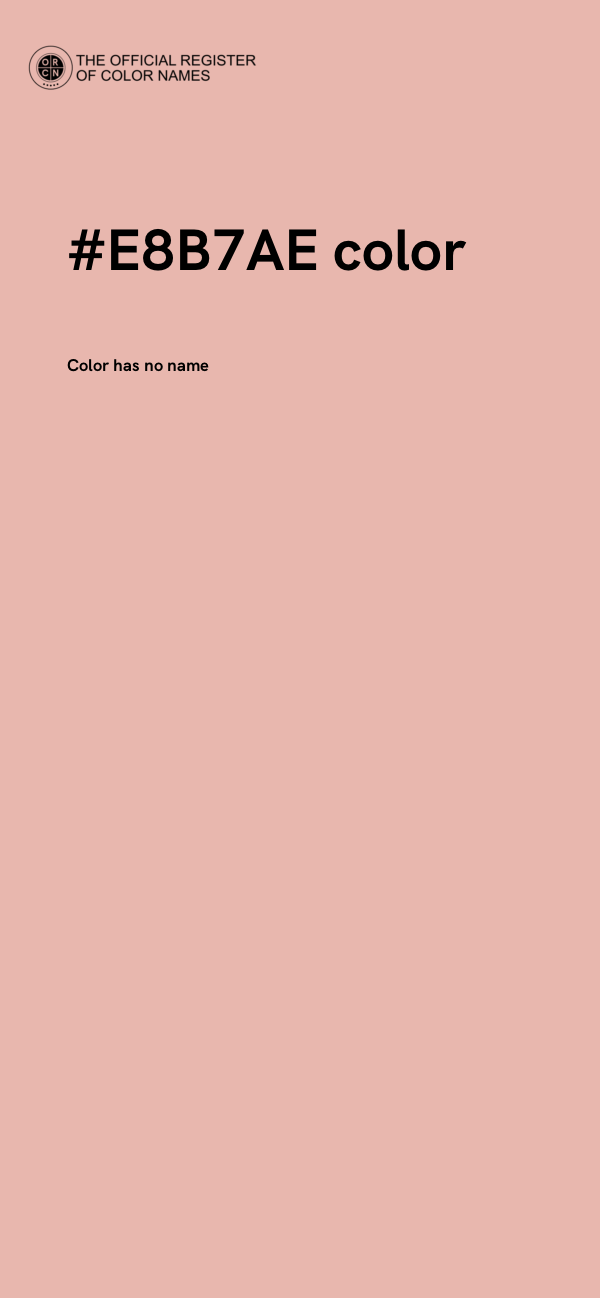 #E8B7AE color image