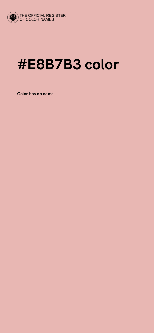 #E8B7B3 color image