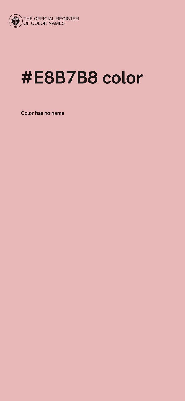 #E8B7B8 color image