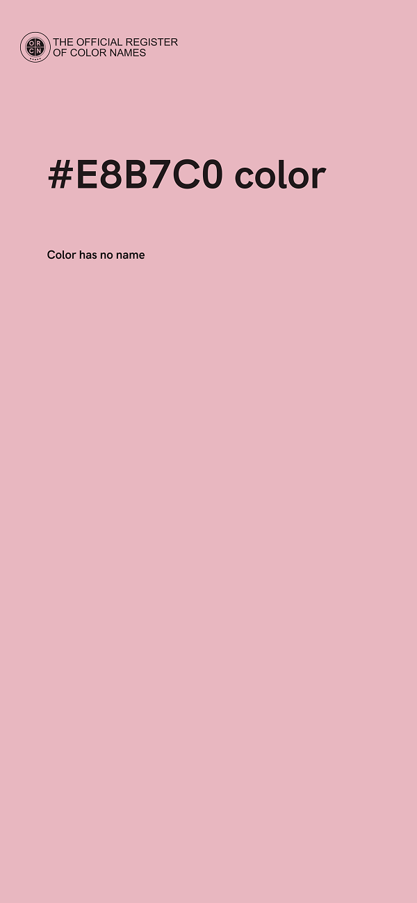 #E8B7C0 color image