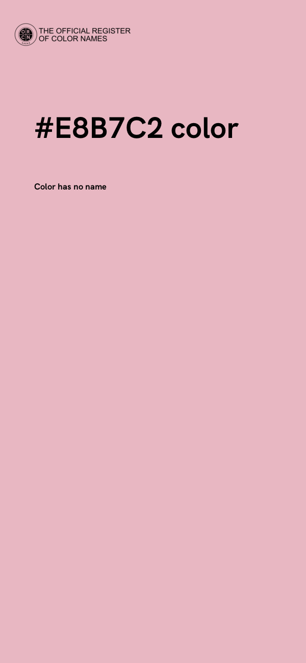 #E8B7C2 color image