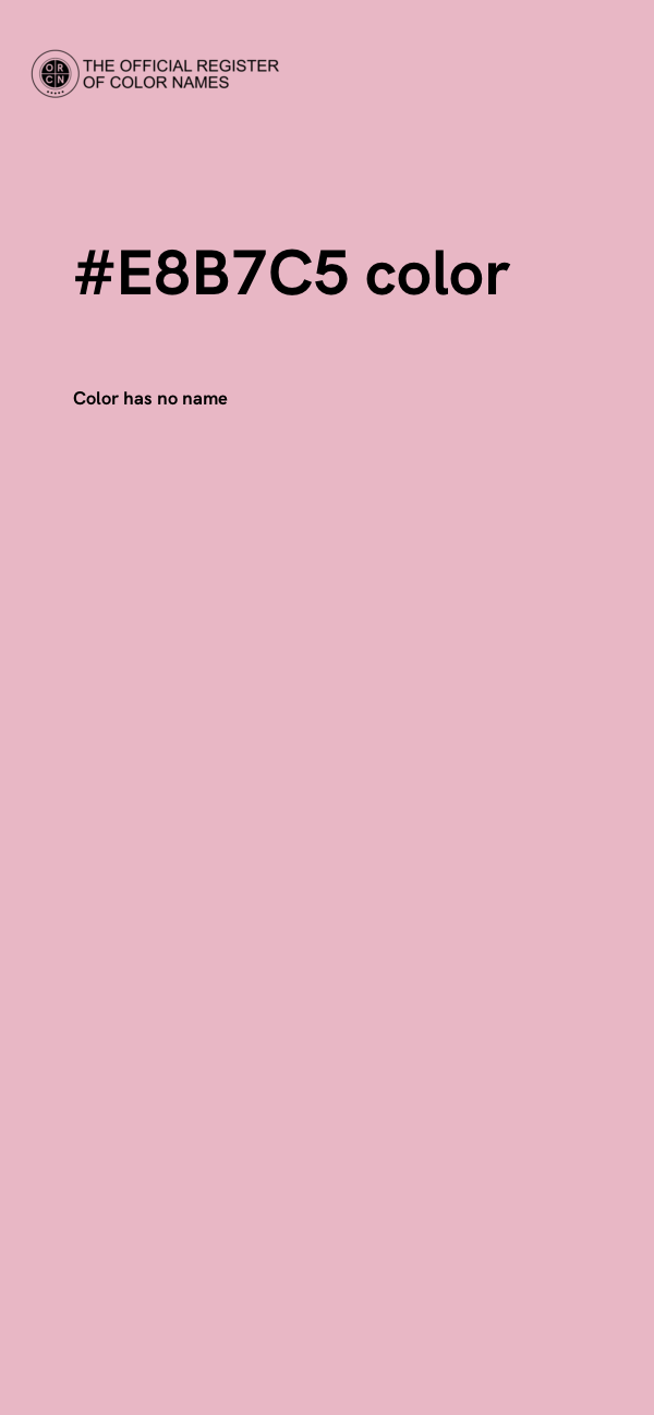 #E8B7C5 color image