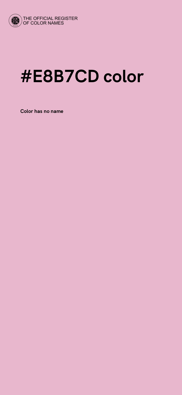 #E8B7CD color image