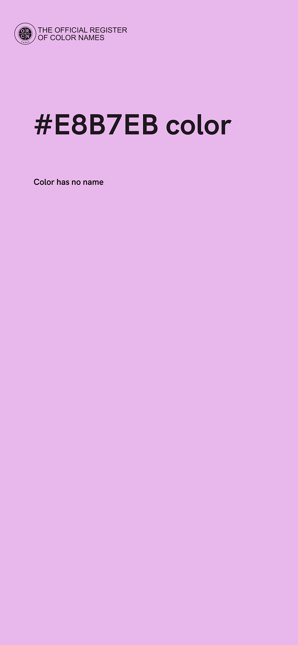 #E8B7EB color image