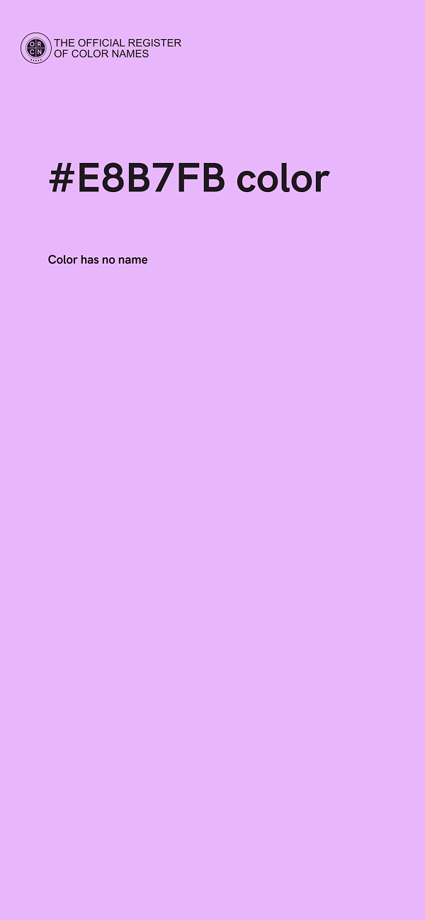 #E8B7FB color image
