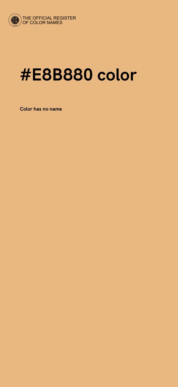 #E8B880 color image