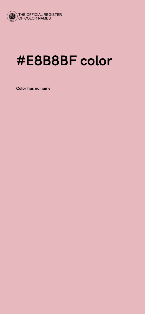 #E8B8BF color image