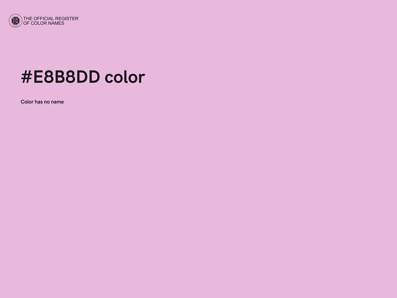 #E8B8DD color image