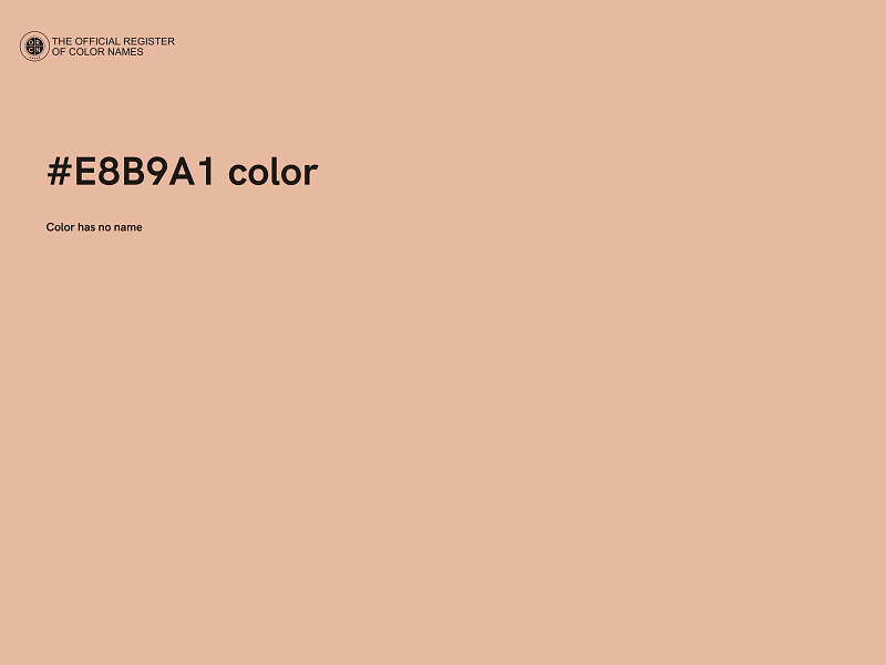 #E8B9A1 color image