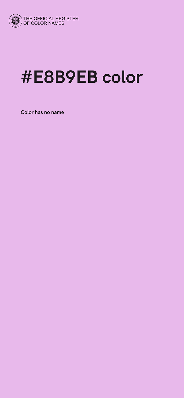 #E8B9EB color image