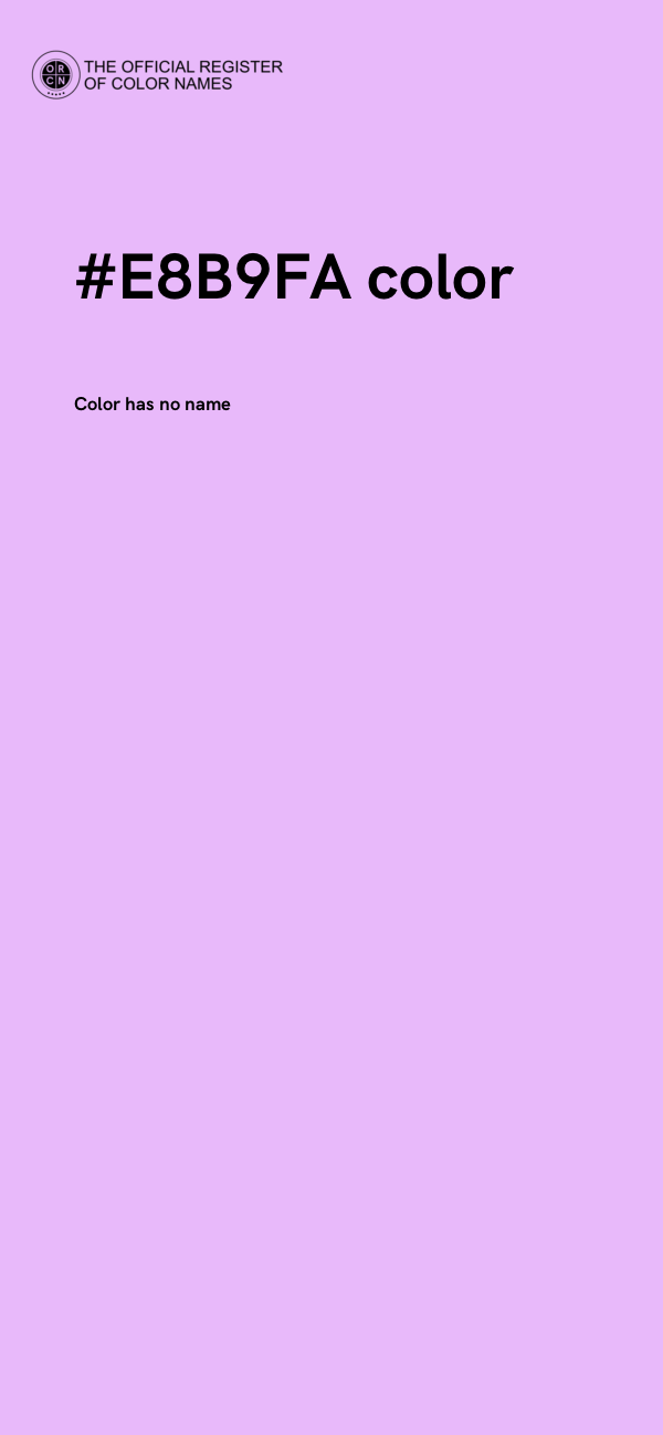#E8B9FA color image