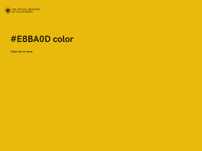 #E8BA0D color image