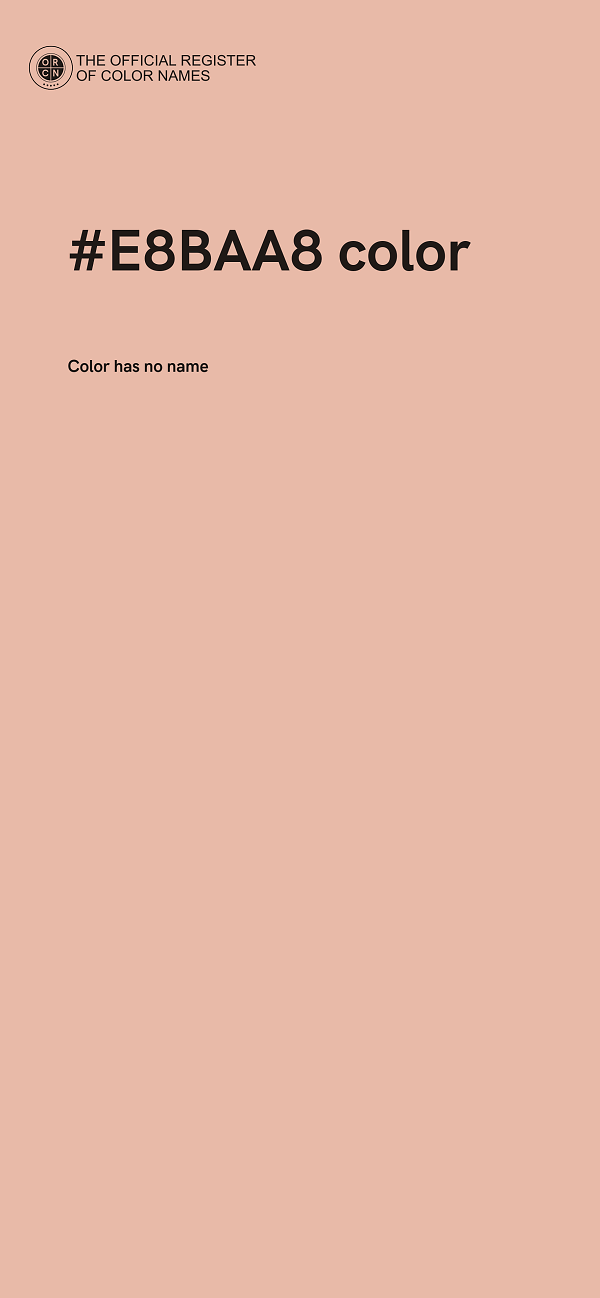 #E8BAA8 color image