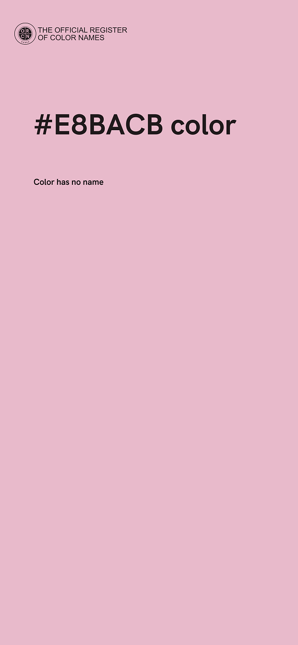 #E8BACB color image