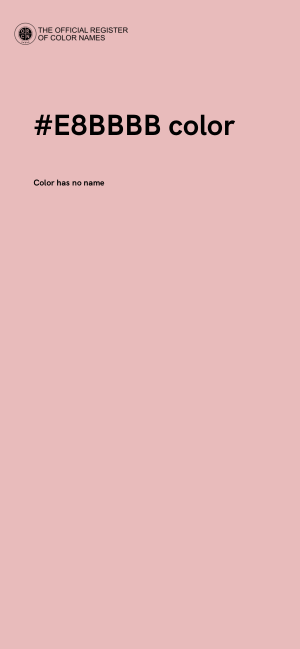 #E8BBBB color image
