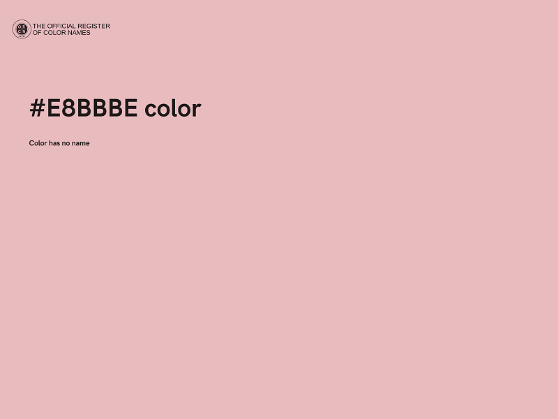 #E8BBBE color image